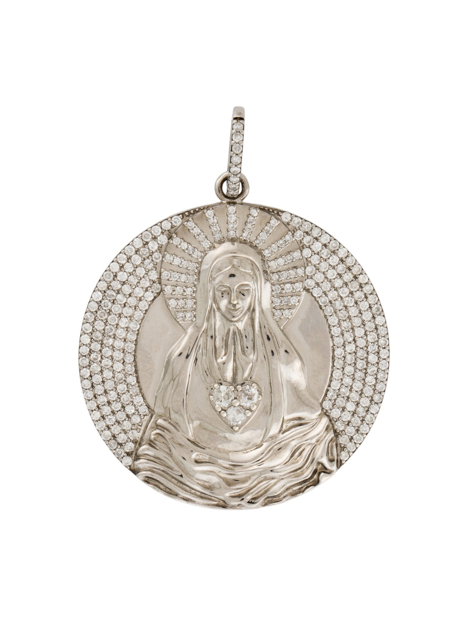 Sheryl Lowe Diamond Madonna Pendant