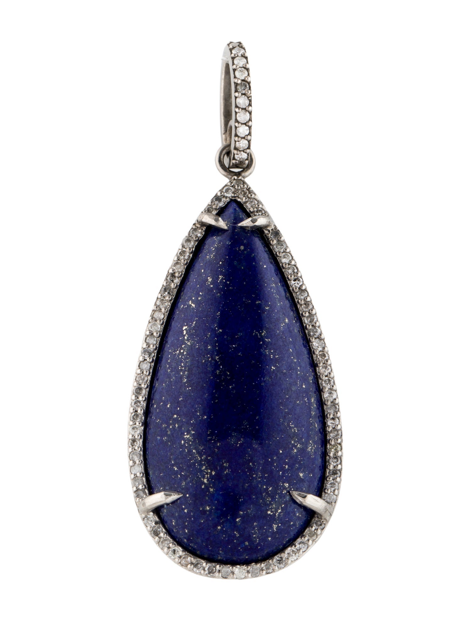 Sheryl Lowe Lapis Lazuli & Diamond Pendant