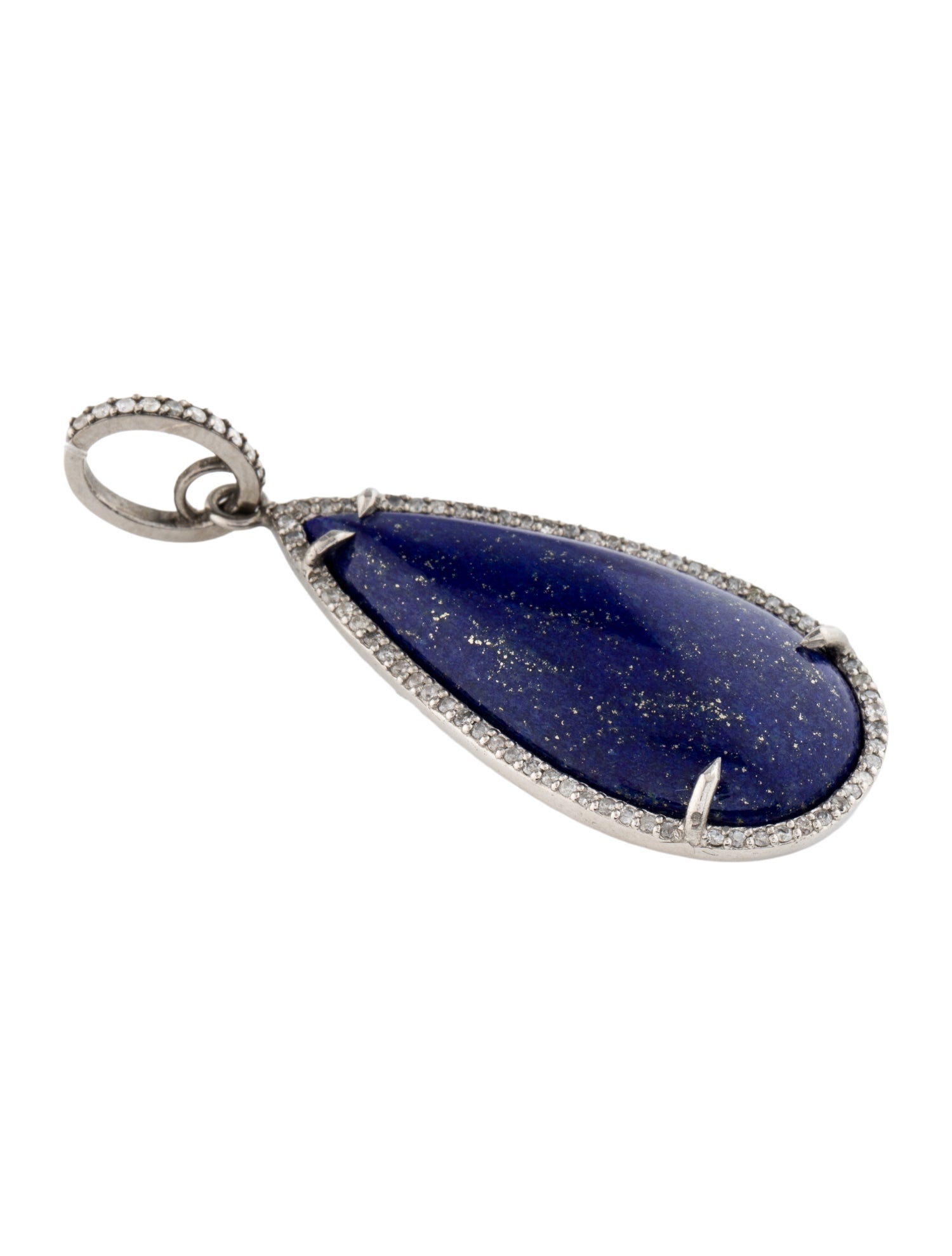 Sheryl Lowe Lapis Lazuli & Diamond Pendant