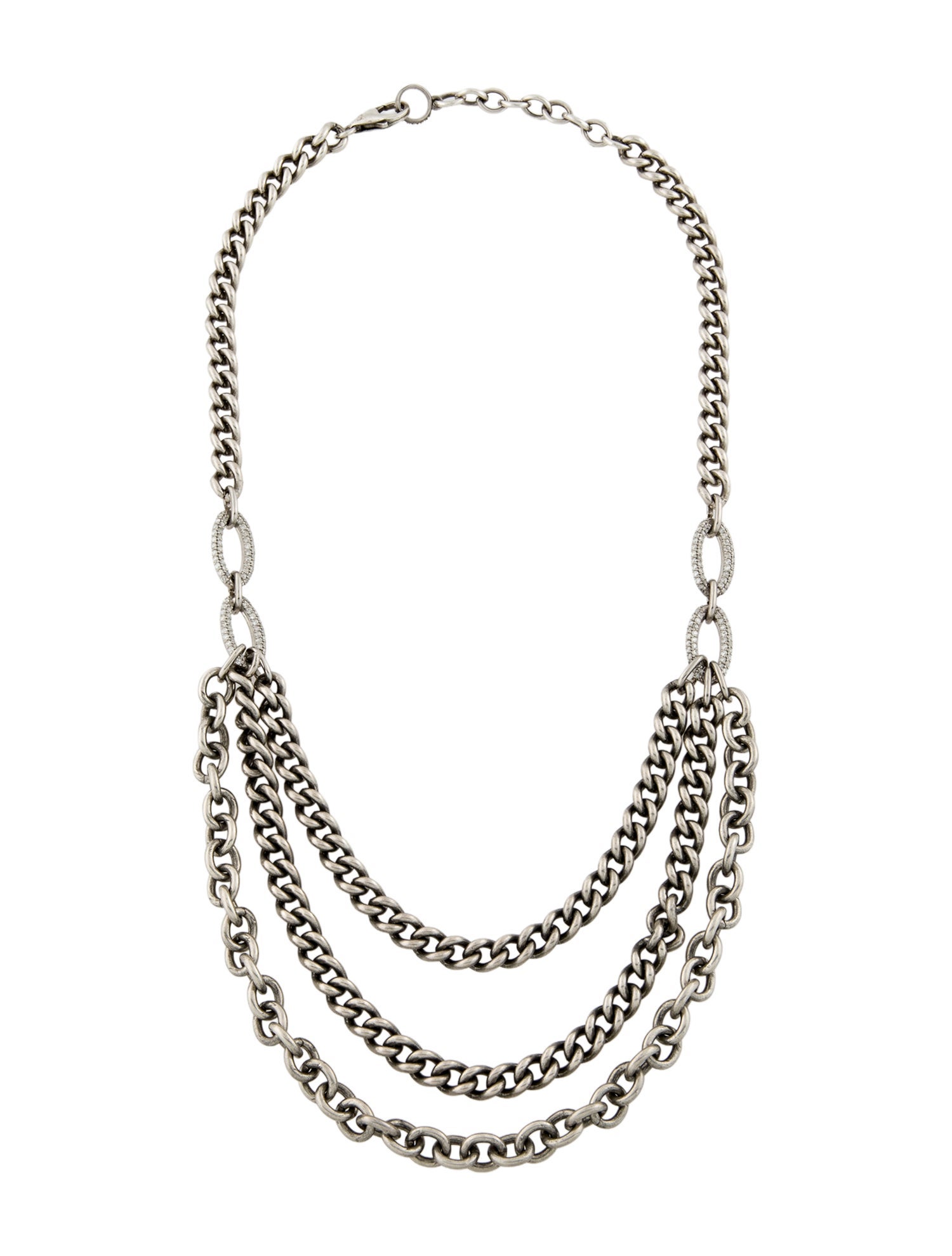 Sheryl Lowe 1.68ct Diamond Chain Link Necklace