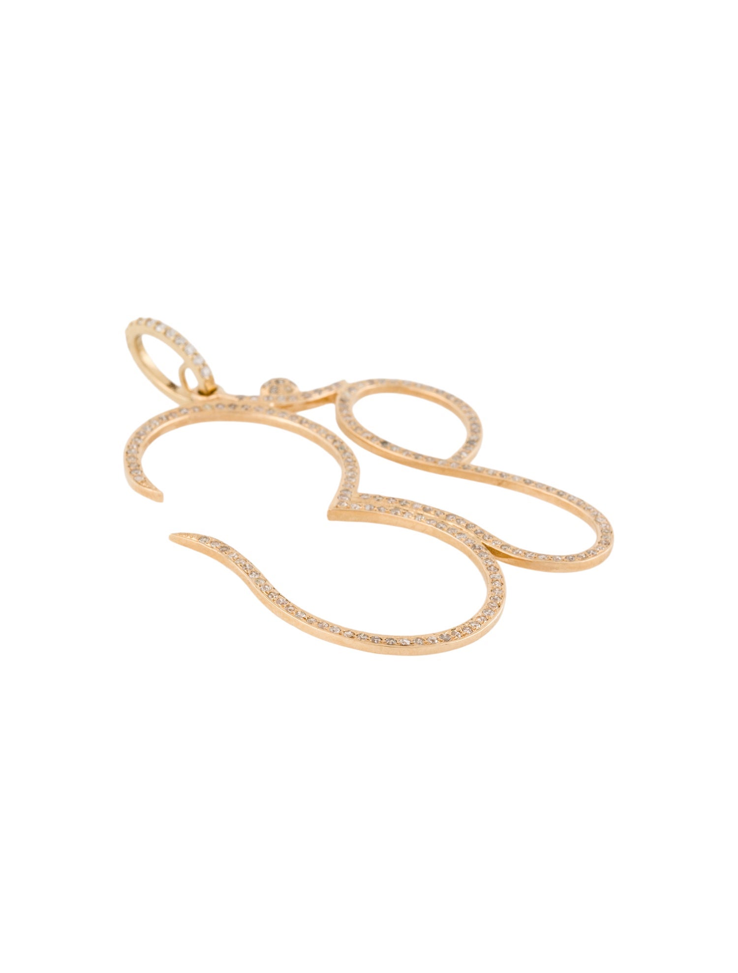 Sheryl Lowe 14K Diamond OM Pendant