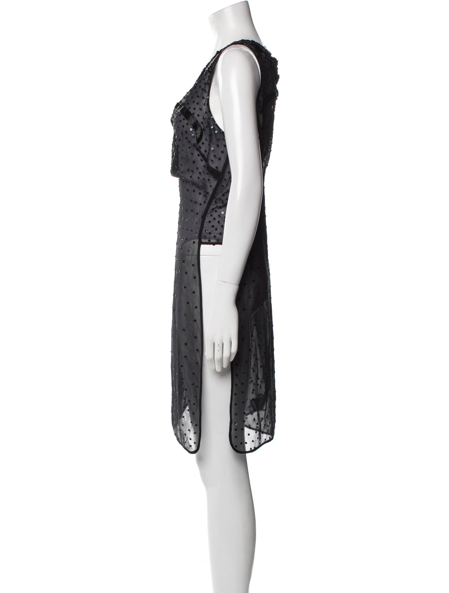 L'Wren Scott Polka Dot Print Knee-Length Dress