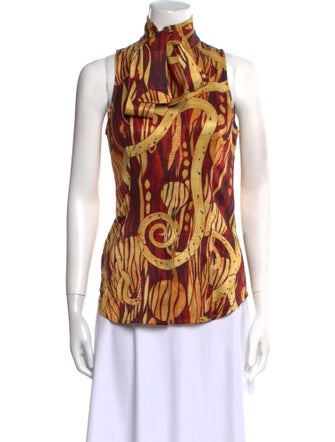 L'Wren Scott Wool Printed Blouse
