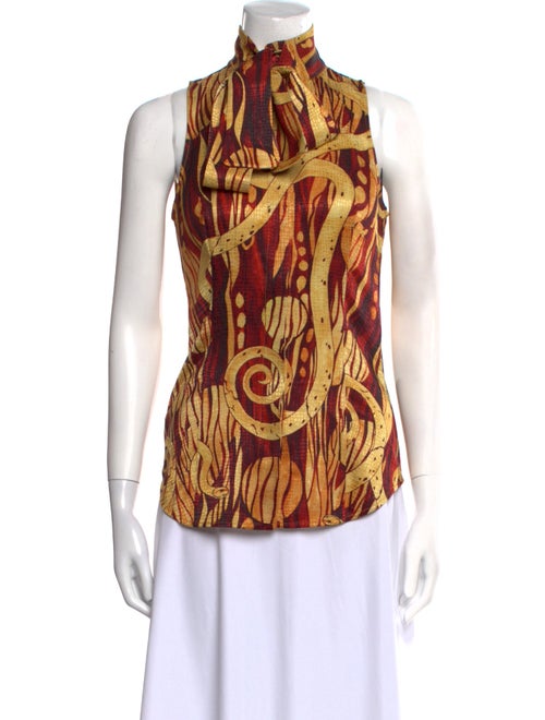 L'Wren Scott Wool Printed Blouse