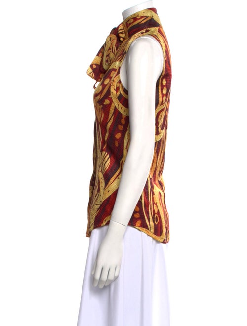 L'Wren Scott Wool Printed Blouse