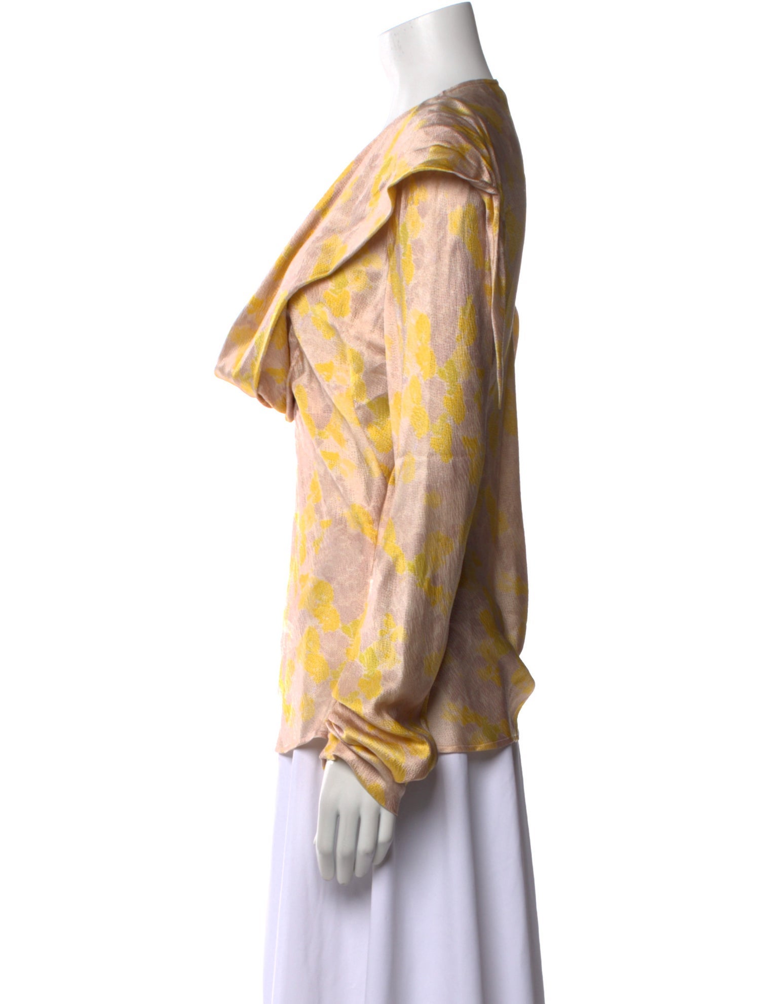 L'Wren Scott Silk Printed Blouse