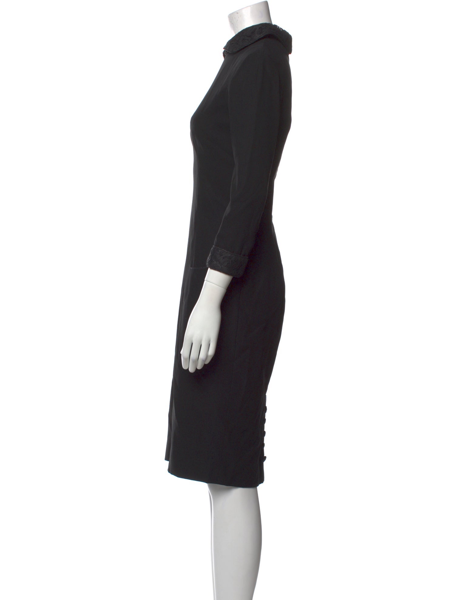 L'Wren Scott Wool Midi Length Dress