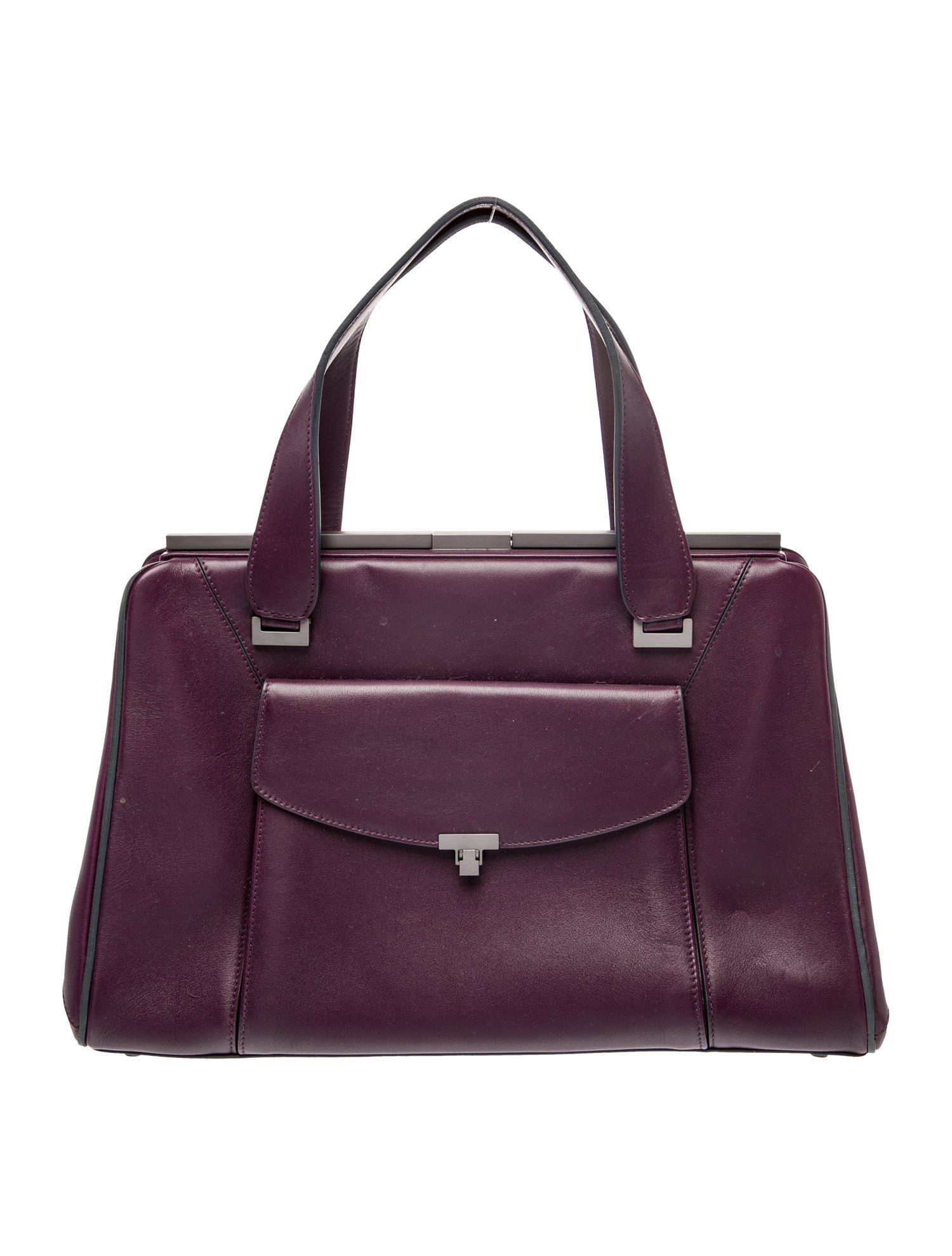 L'Wren Scott Leather Top Handle Bag