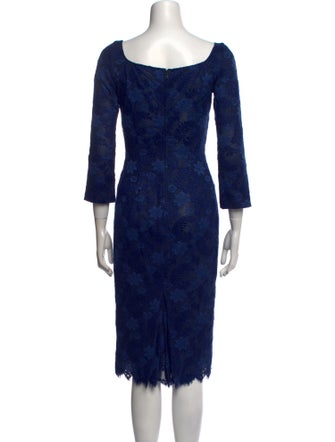L'Wren Scott Scoop Neck Knee-Length Dress
