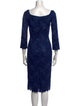 L'Wren Scott Scoop Neck Knee-Length Dress