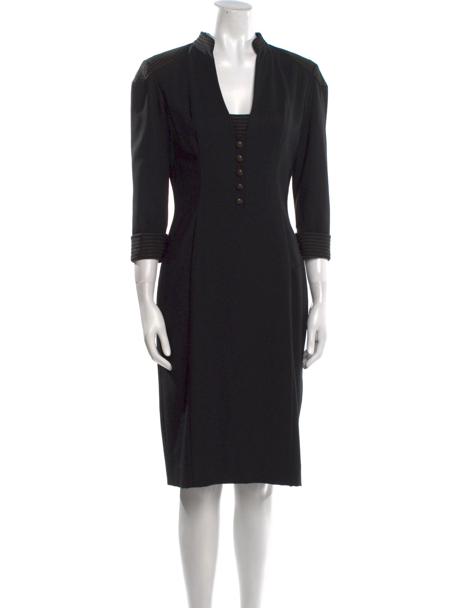 L'Wren Scott Wool Midi Length Dress