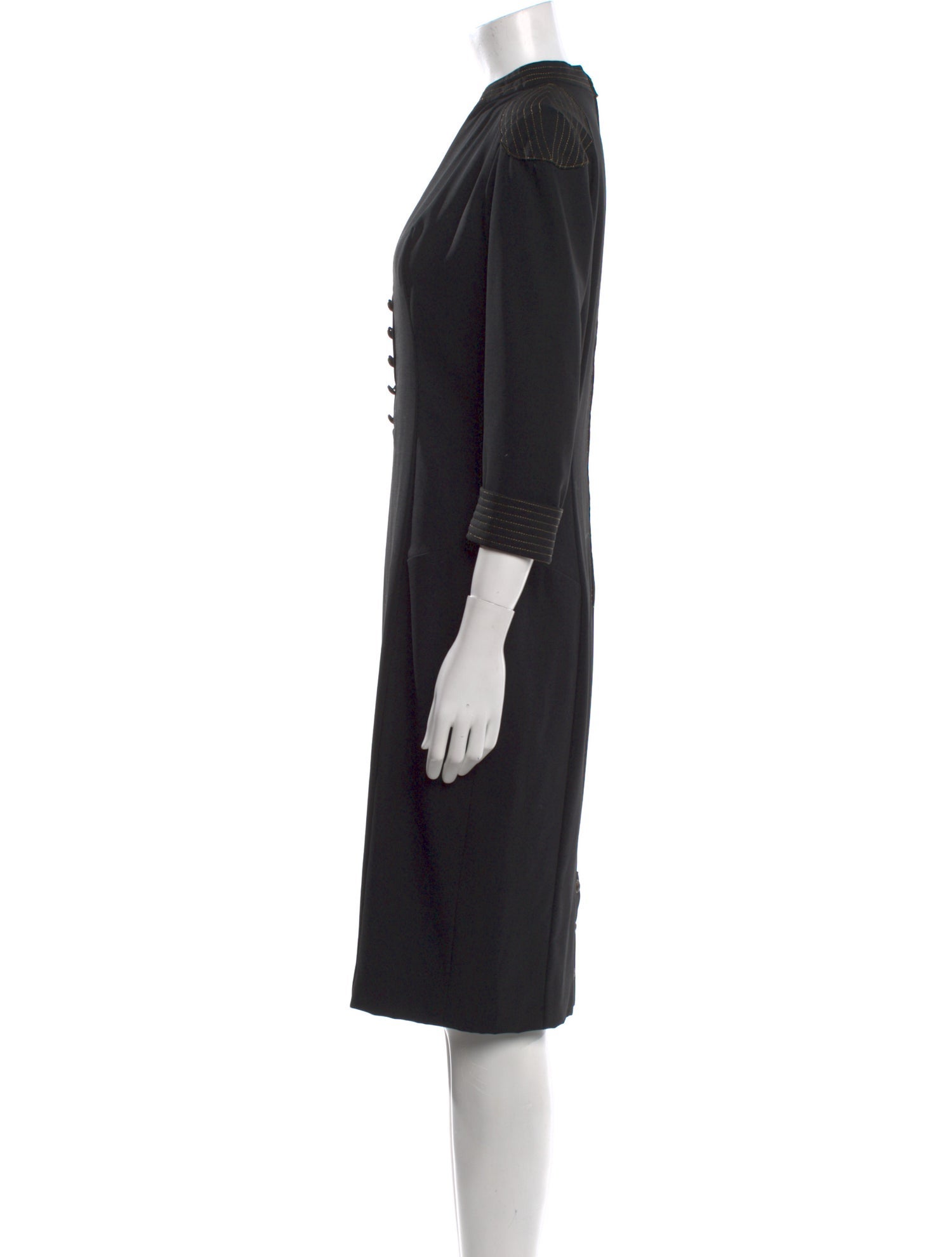 L'Wren Scott Wool Midi Length Dress