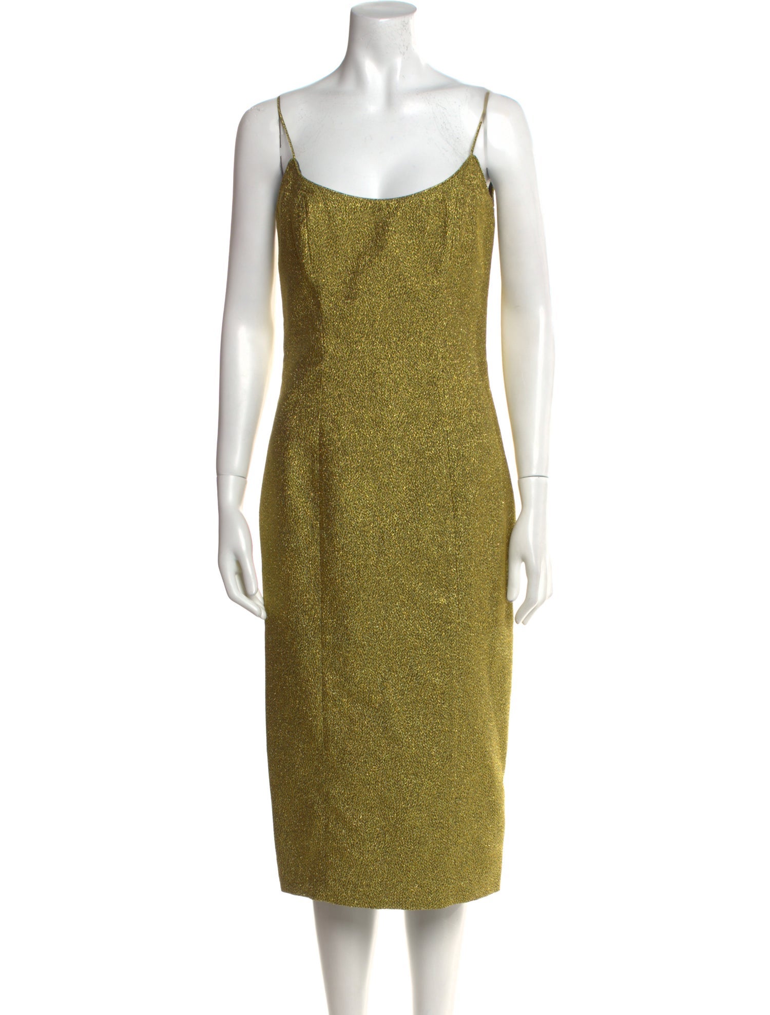 L'Wren Scott Scoop Neck Midi Length Dress