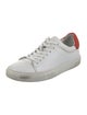 Alexander Lewis Leather Colorblock Pattern Sneakers