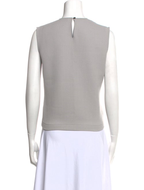 Alexander Lewis Wool Colorblock Pattern Top