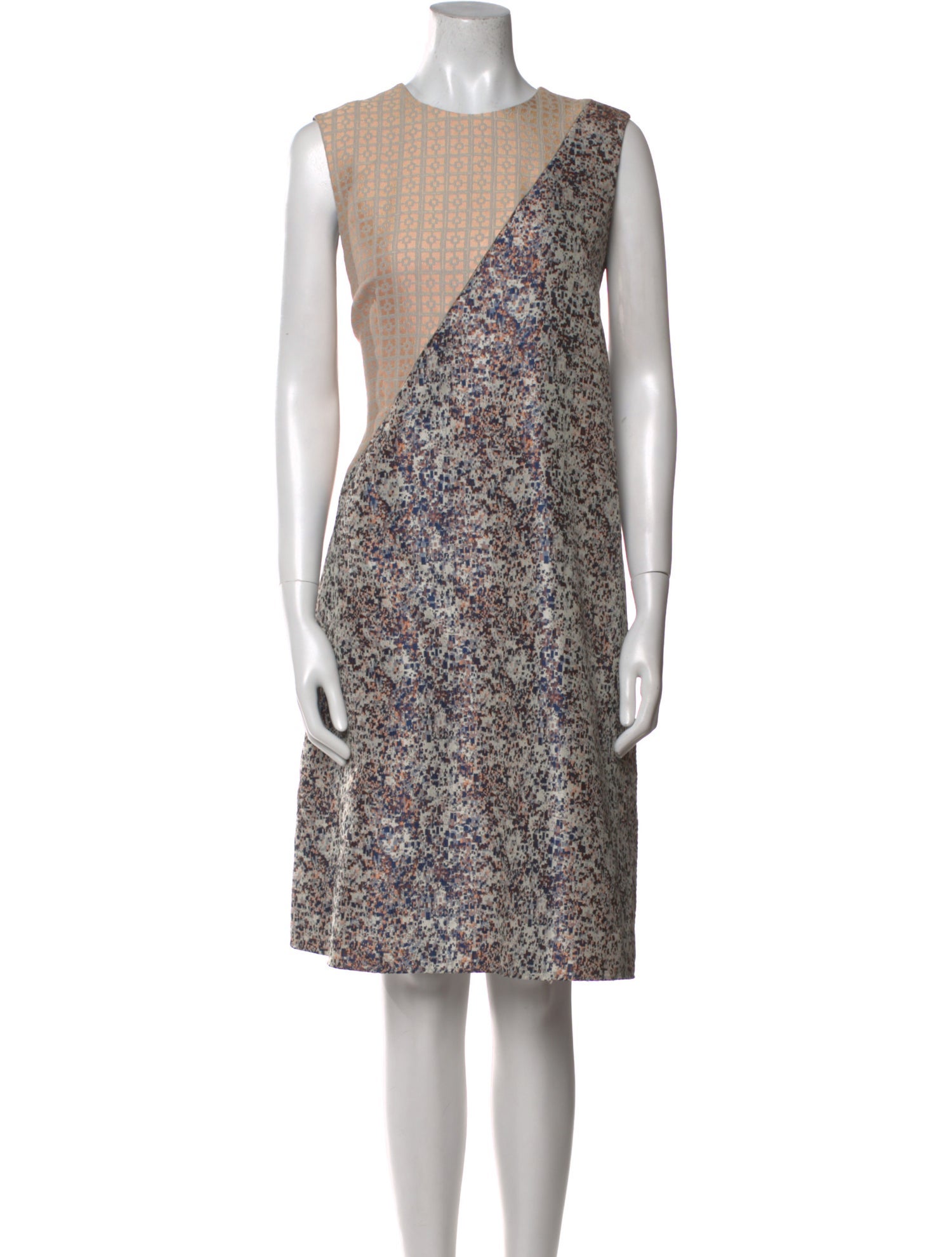 Alexander Lewis Silk Knee-Length Dress