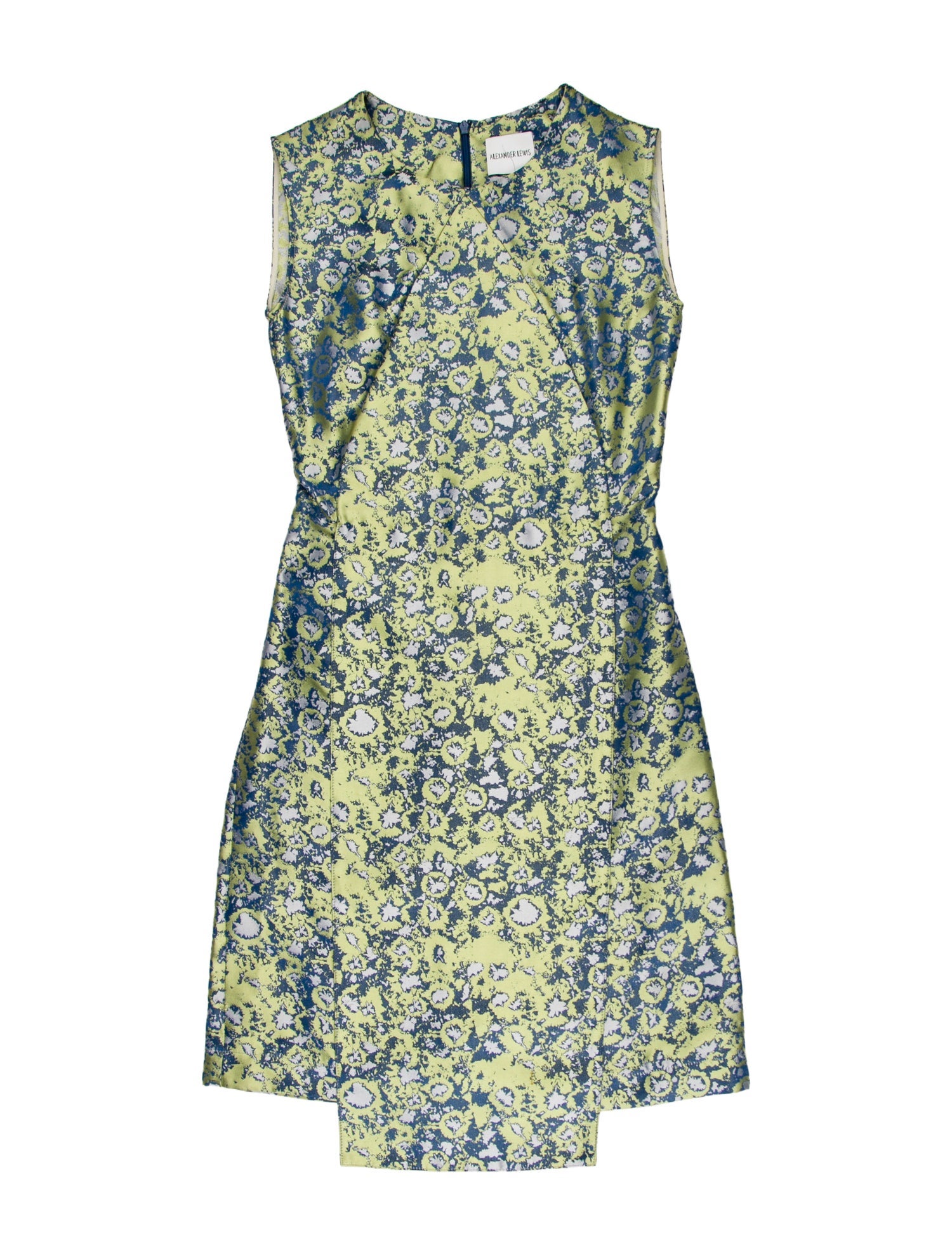 Alexander Lewis Floral Print Knee-Length Dress