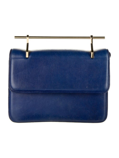 M2Malletier Leather Crossbody Bag Blue