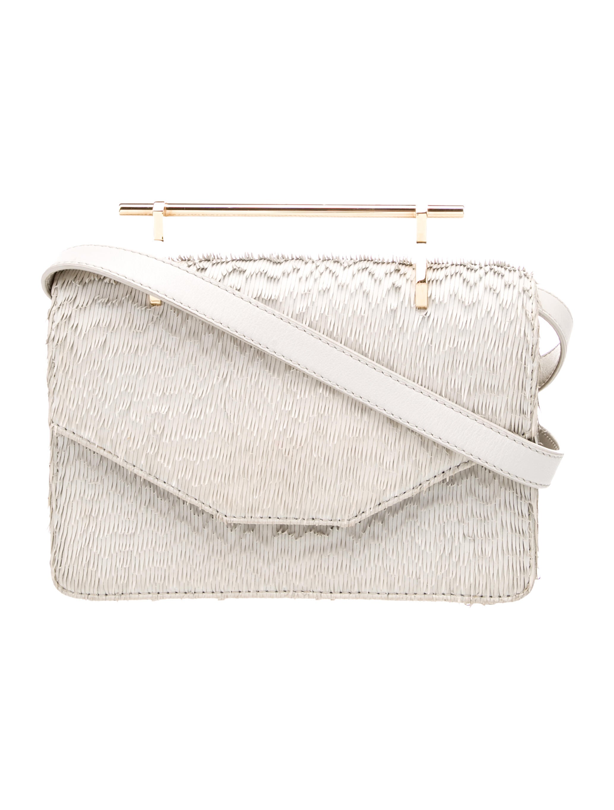 M2Malletier Leather Shoulder Bag