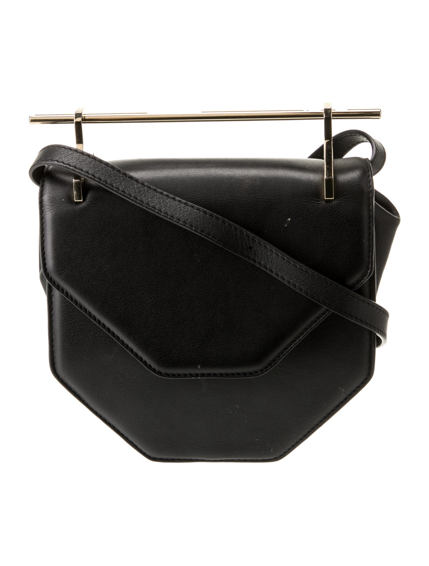 M2Malletier Leather Shoulder Bag