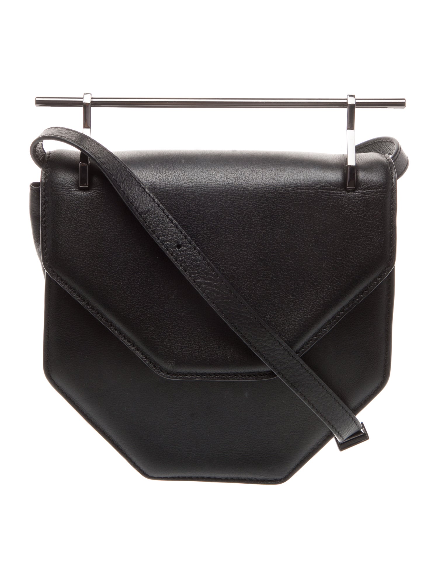 M2Malletier Leather Shoulder Bag