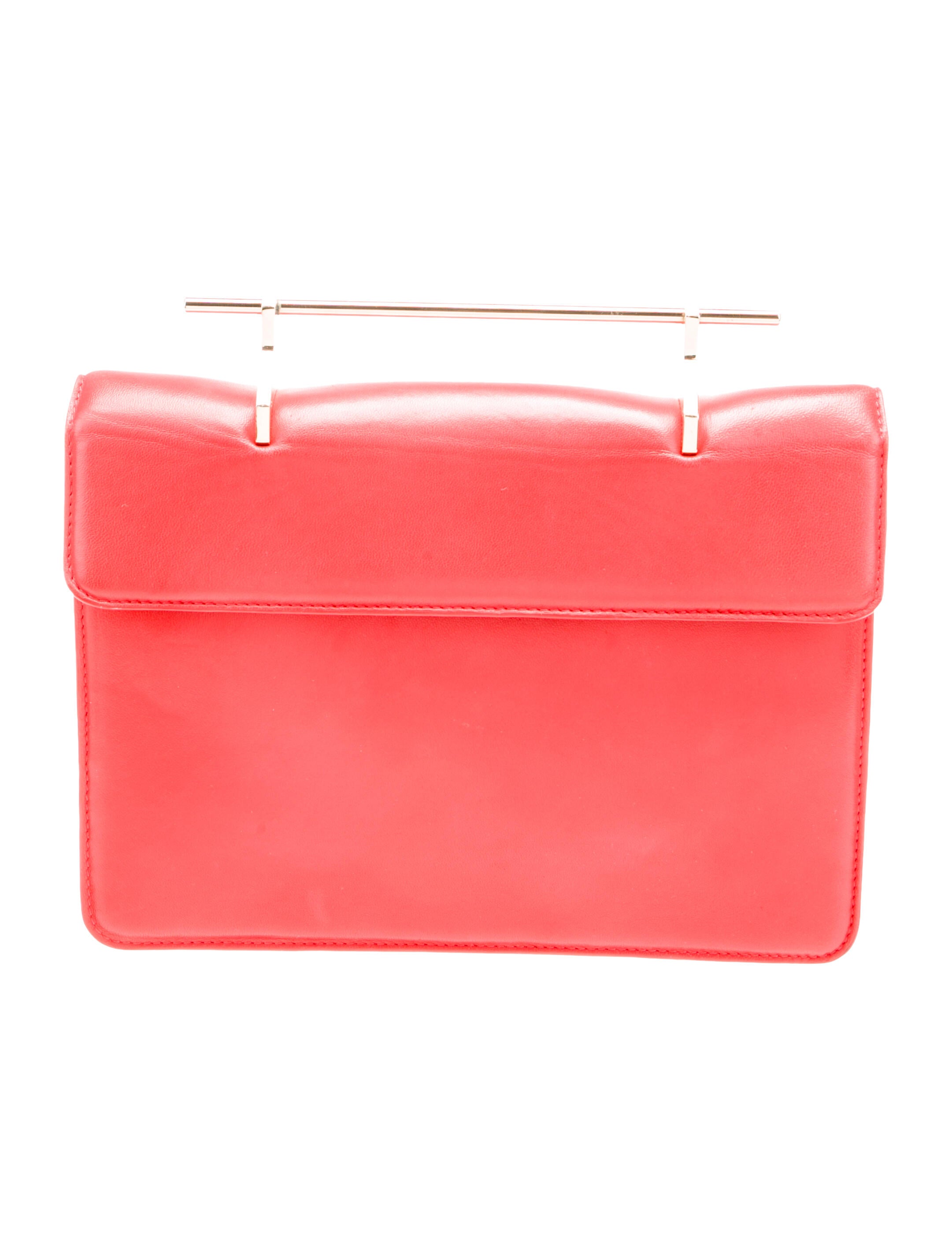 M2Malletier Leather Top Handle Bag