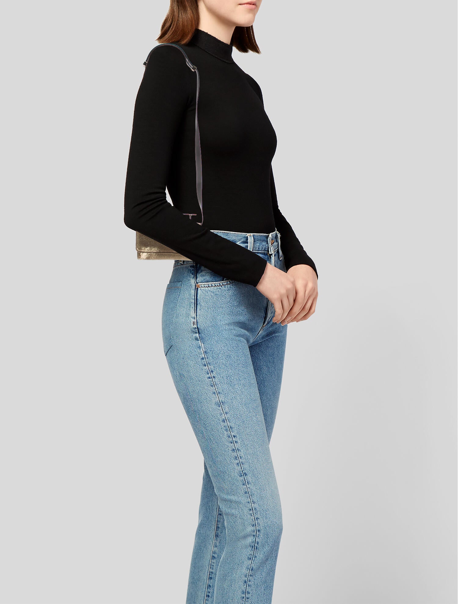 M2Malletier Leather Shoulder Bag