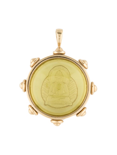 M2 by Mary Margrill 14K Citrine Buddha Pendant