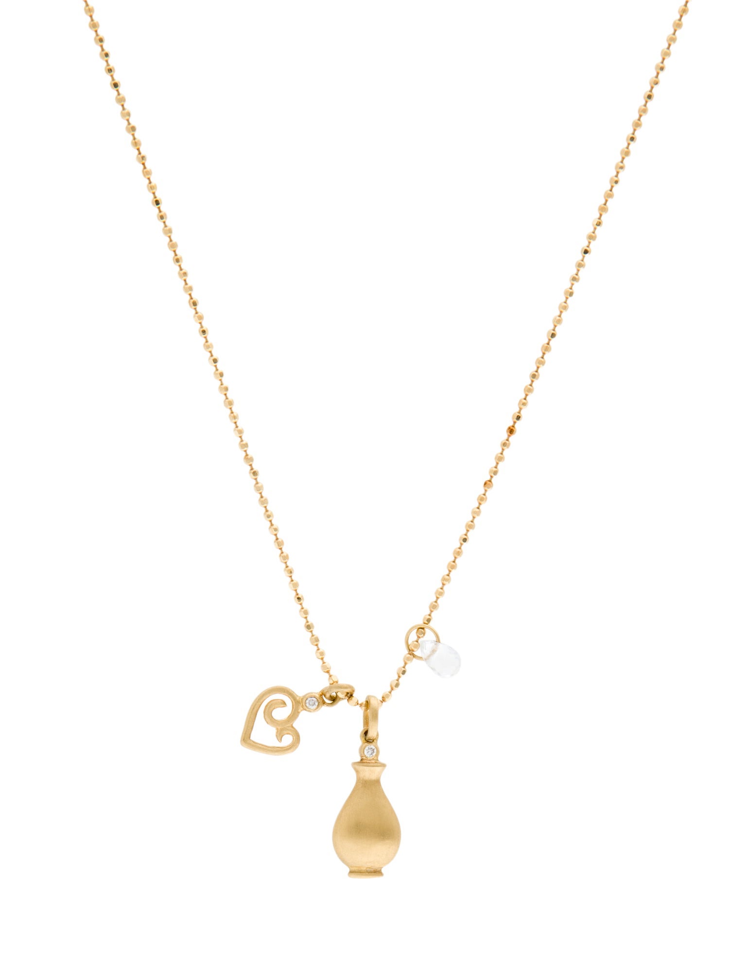 M2 by Mary Margrill 18K Sapphire & Diamond Multi-Charm Necklace