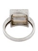 M2 by Mary Margrill Mother of Pearl & Diamond 'L' Initial Ring