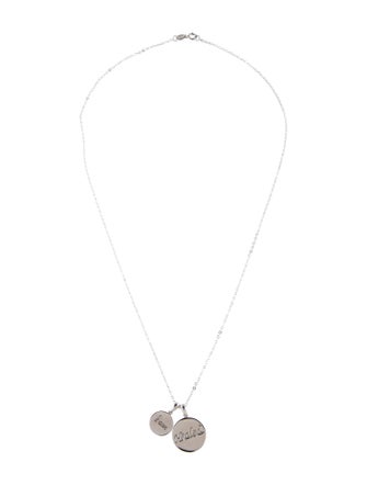 M2 by Mary Margrill Diamond 'I am Healed' Double Disc Pendant Necklace