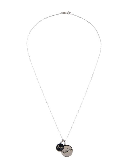 M2 by Mary Margrill Diamond 'I am Healed' Double Disc Pendant Necklace