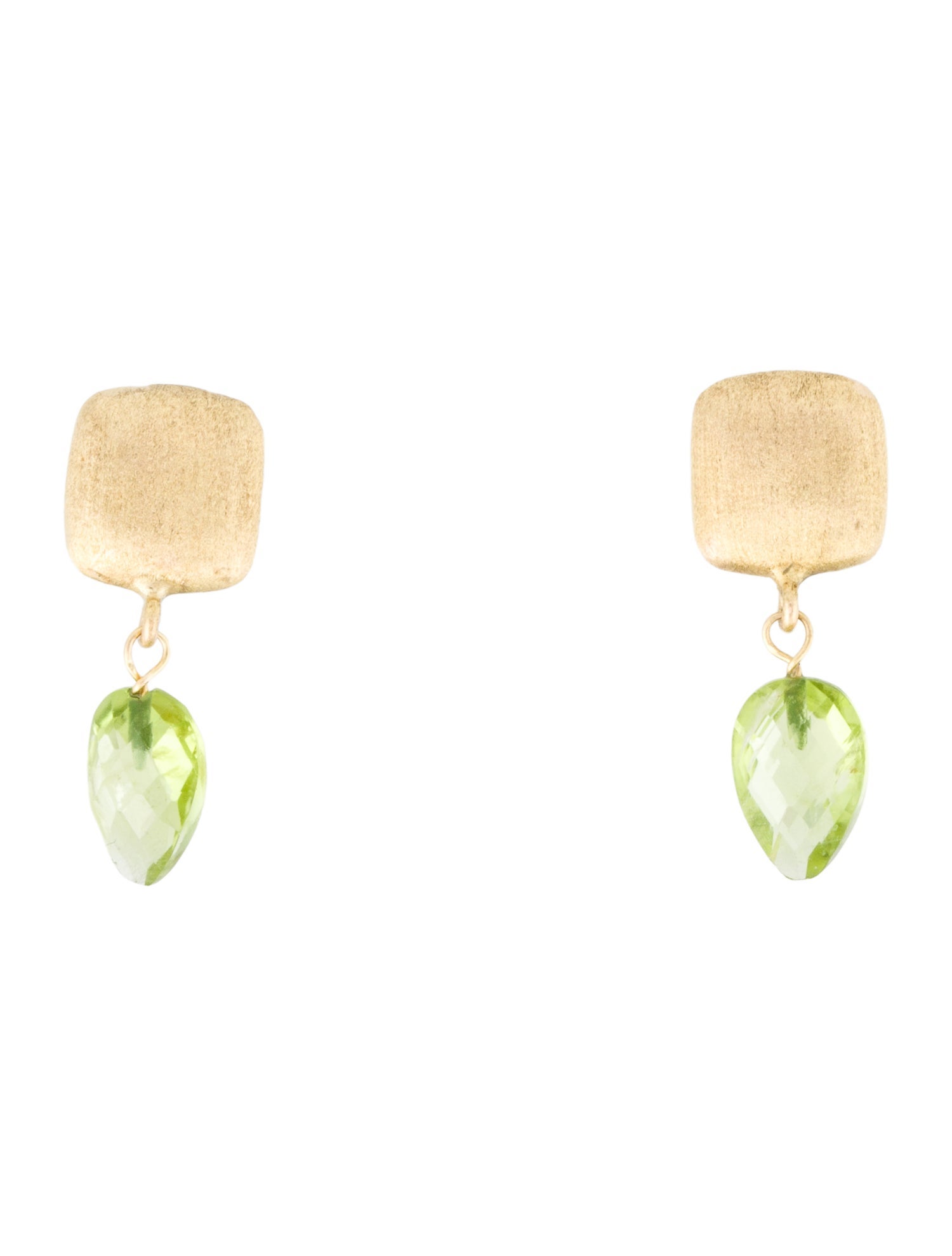 Maz 14K Peridot Drop Earrings