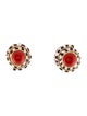 Maz 14K Shell & Coral Clip-On Earrings