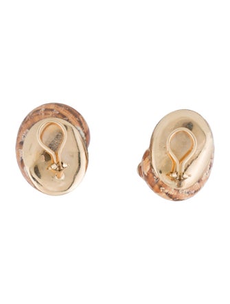 Maz 14K Shell Clip-On Earrings