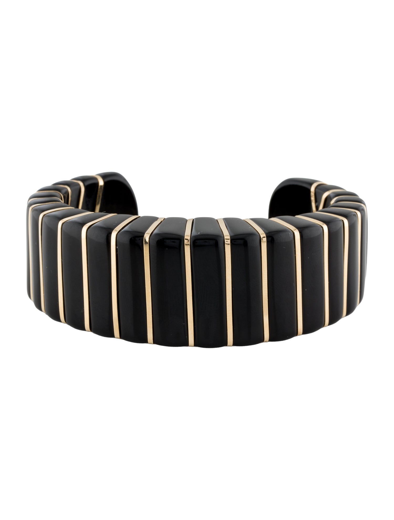 Maz 14K Onyx Cuff Bracelet