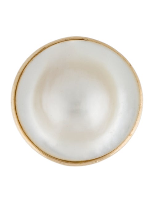 Maz 14K Mabe Pearl 'Single' Earring