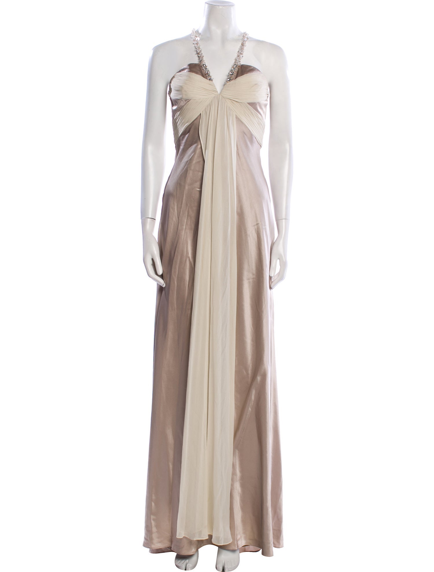 Marc Bouwer Satin Long Dress
