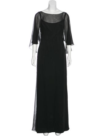 Marchesa Silk Maxi Dress