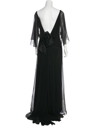 Marchesa Silk Maxi Dress