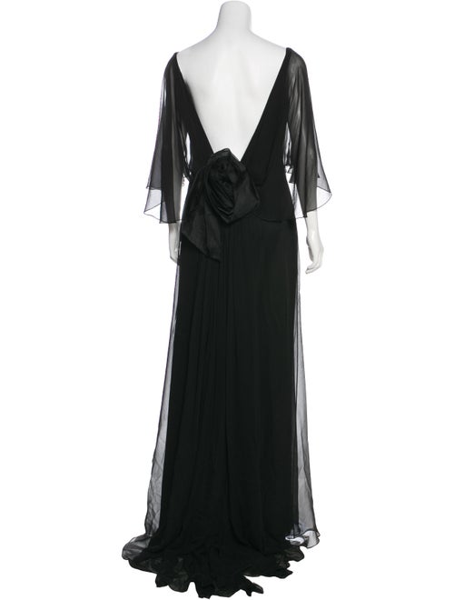 Marchesa Silk Maxi Dress