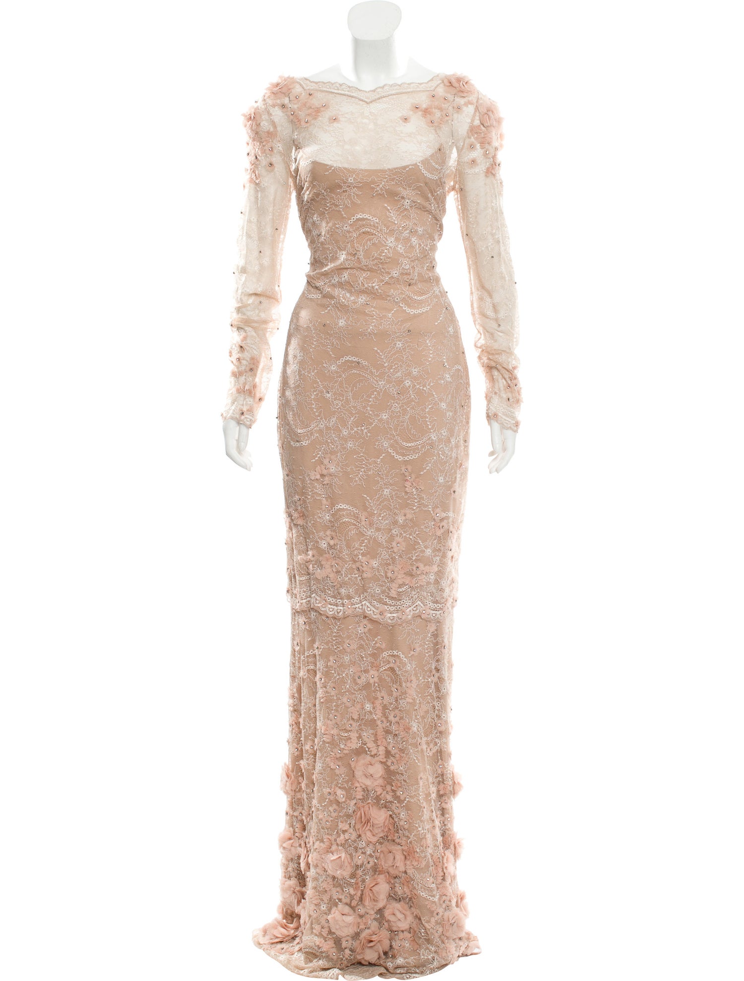 Marchesa Lace Maxi Dress Clothing MAC22802 The RealReal
