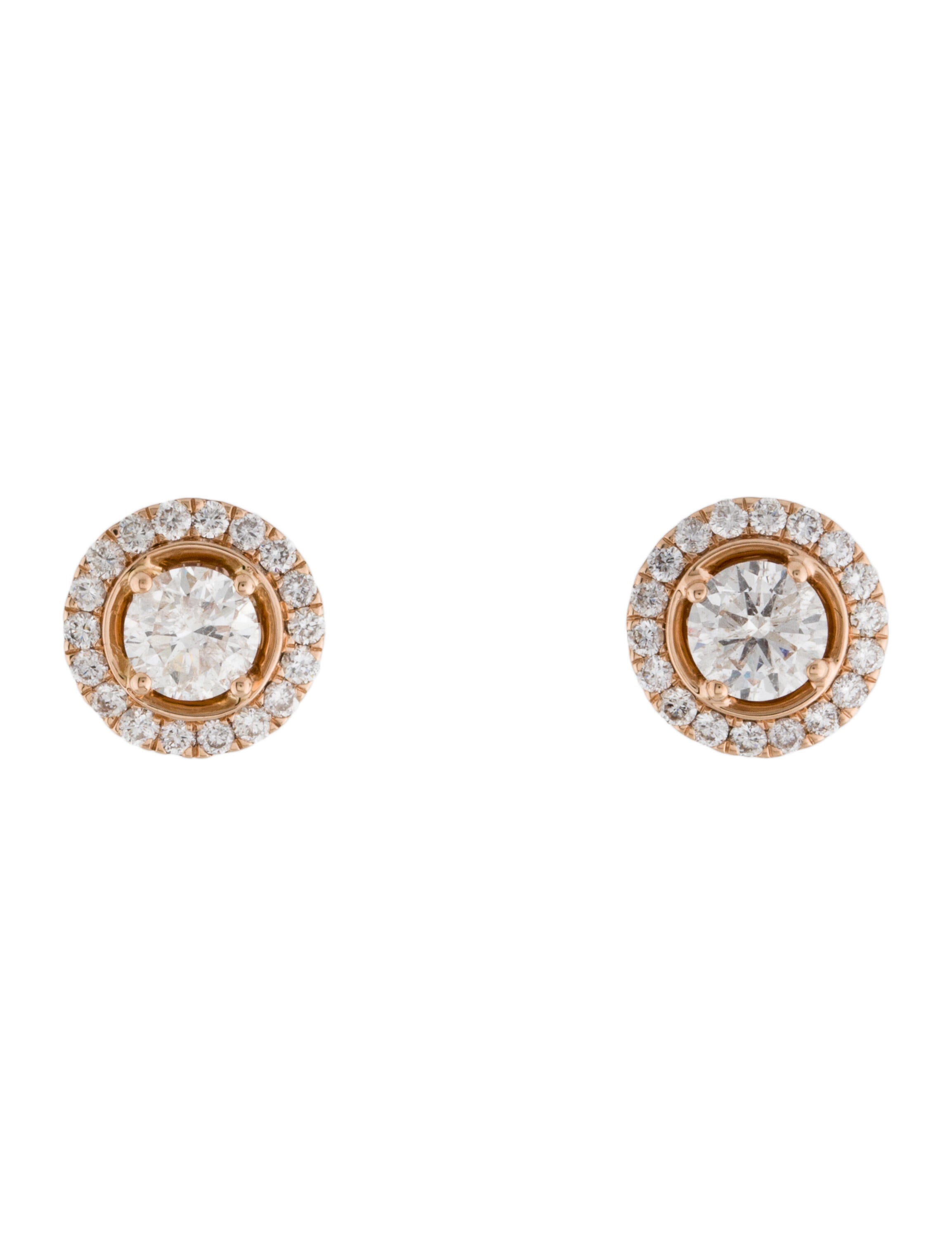 Marchesa 14K 1.95ctw Diamond Stud Earrings