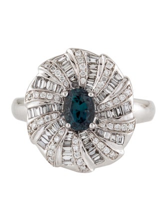 Marchesa 14K Alexandrite & Diamond Cocktail Ring