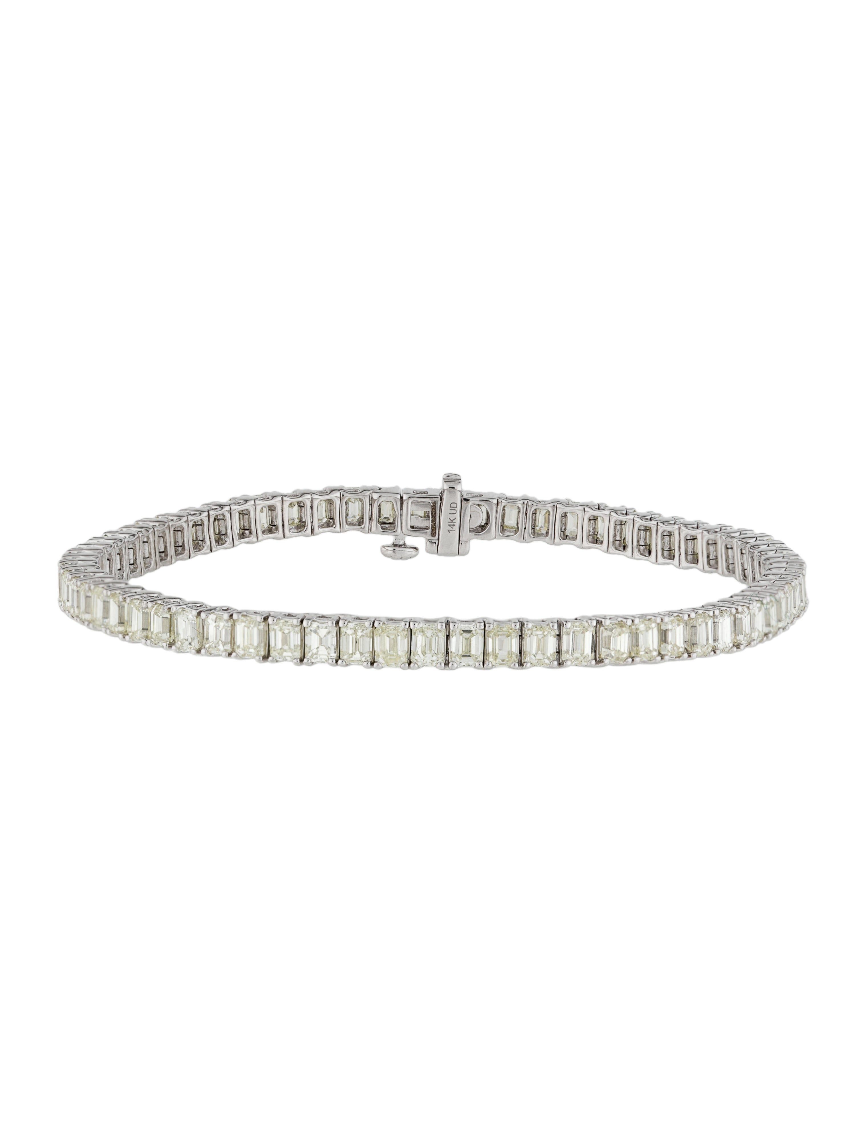 Marchesa 14K Diamond Tennis Bracelet RhodiumPlated 14K White Gold