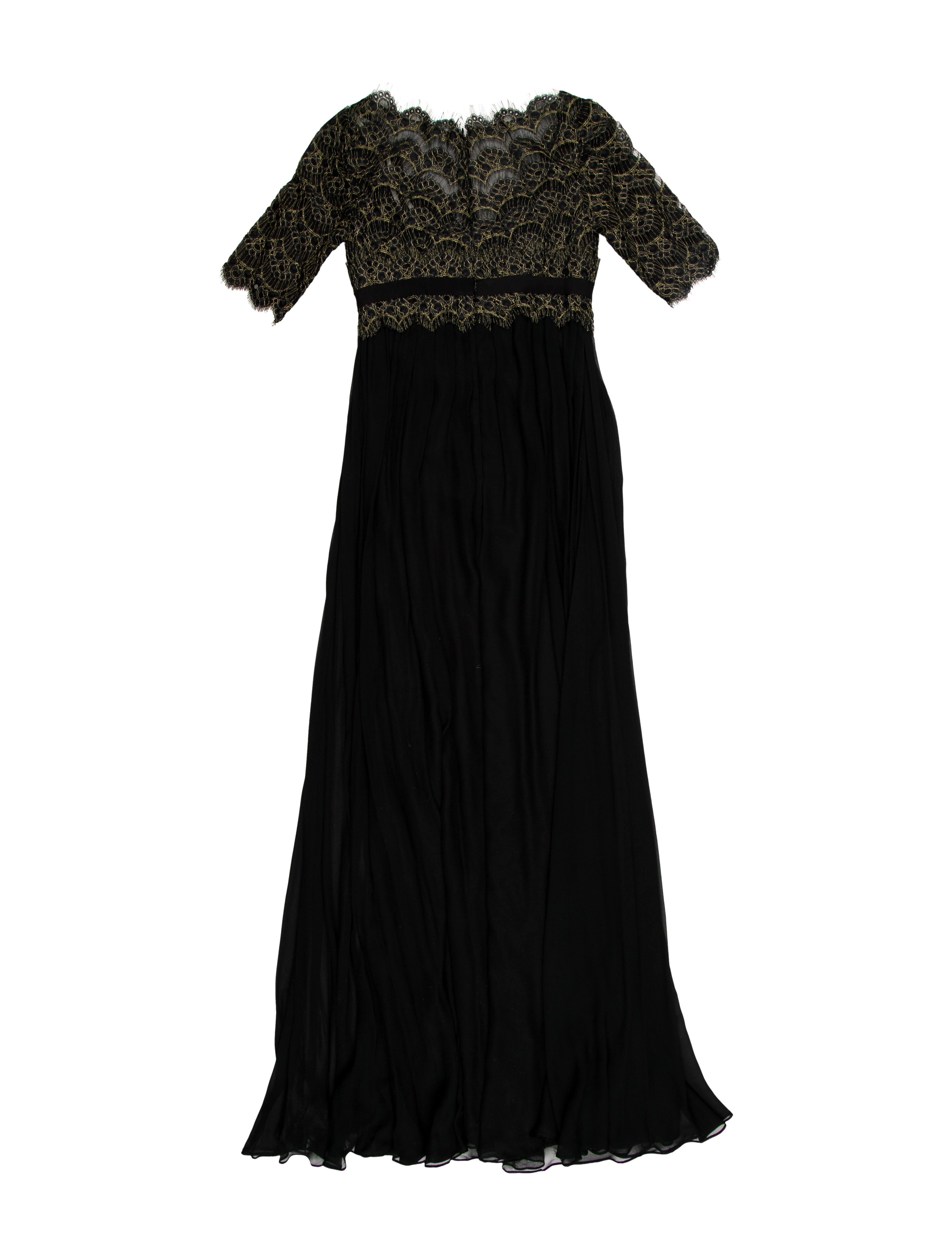 Marchesa Silk Long Dress - Black Dresses, Clothing - MAC28546 | The RealReal