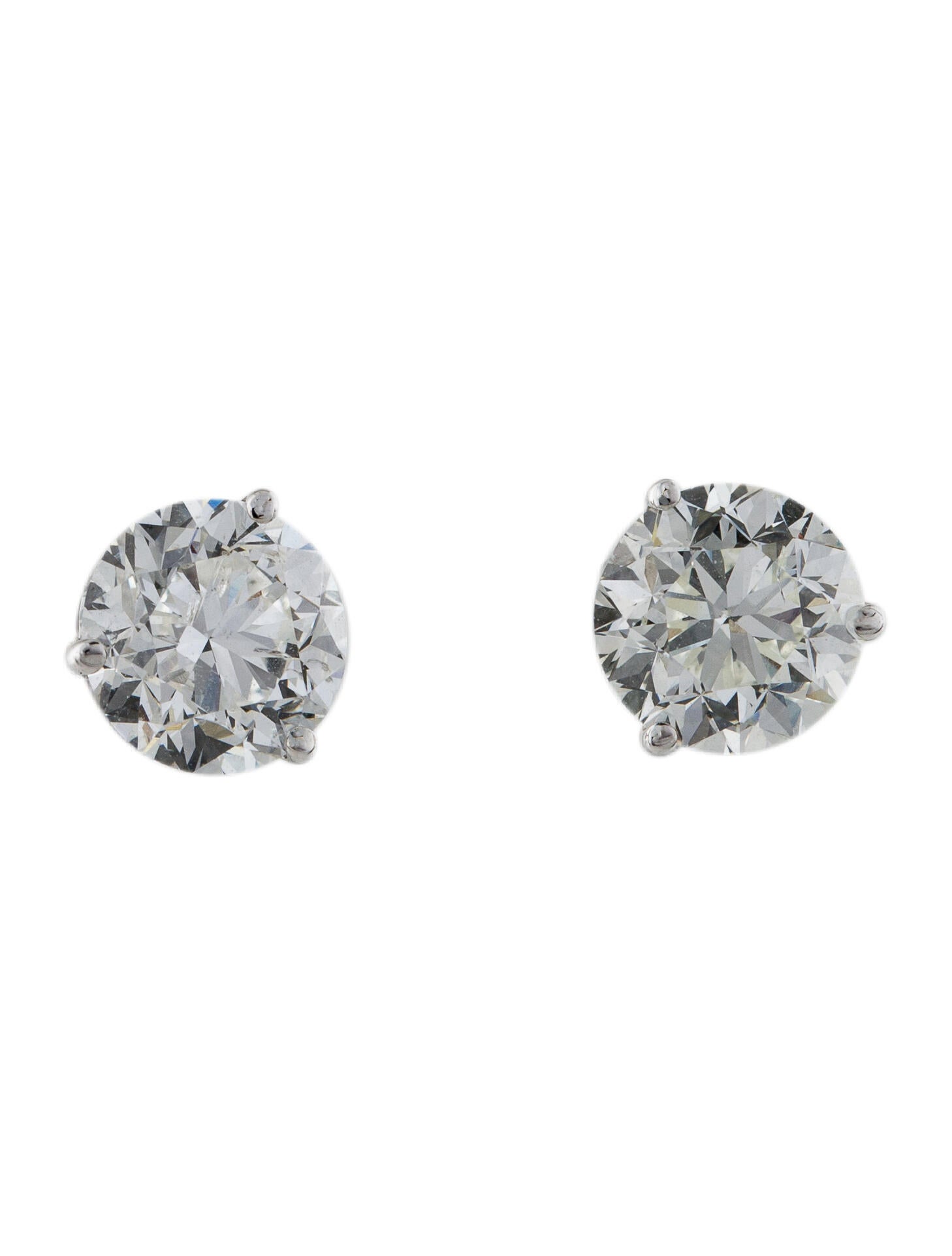 Earrings 14K 4.38ctw Lab Grown Diamond Stud Earrings 14K White Gold