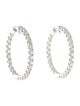 Marchesa 14K 4.00ctw Diamond In-Out Hoop Earrings