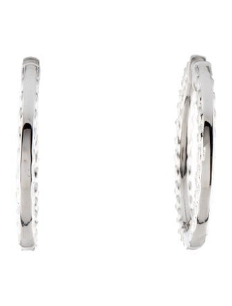 Marchesa 14K 4.00ctw Diamond In-Out Hoop Earrings
