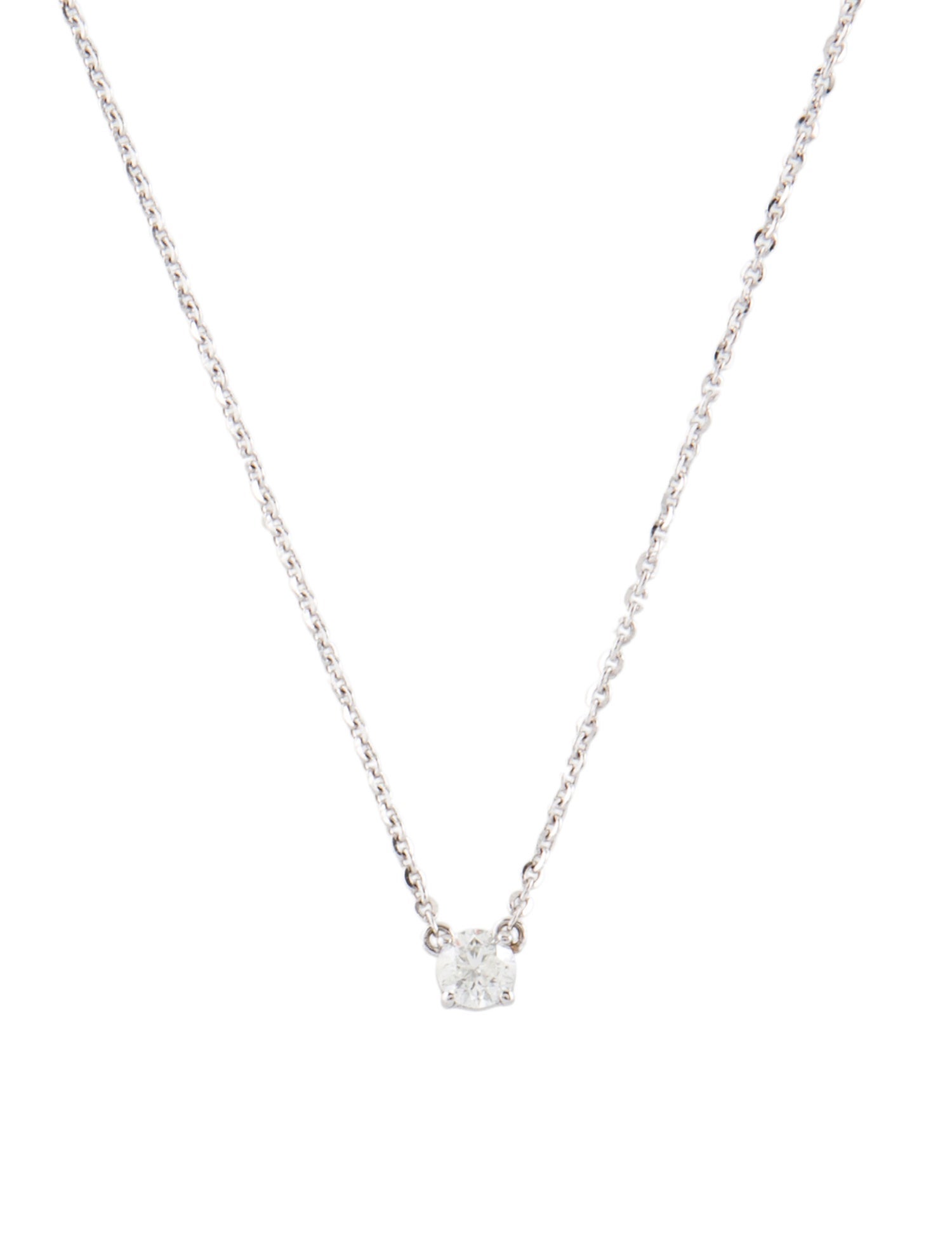 Marchesa 14K Diamond Solitaire Pendant Necklace